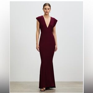 V Neck Rectangle Gown